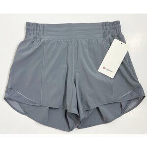Lululemon NWT Hotty Hot High-Rise Lined Short 4" Solar Grey